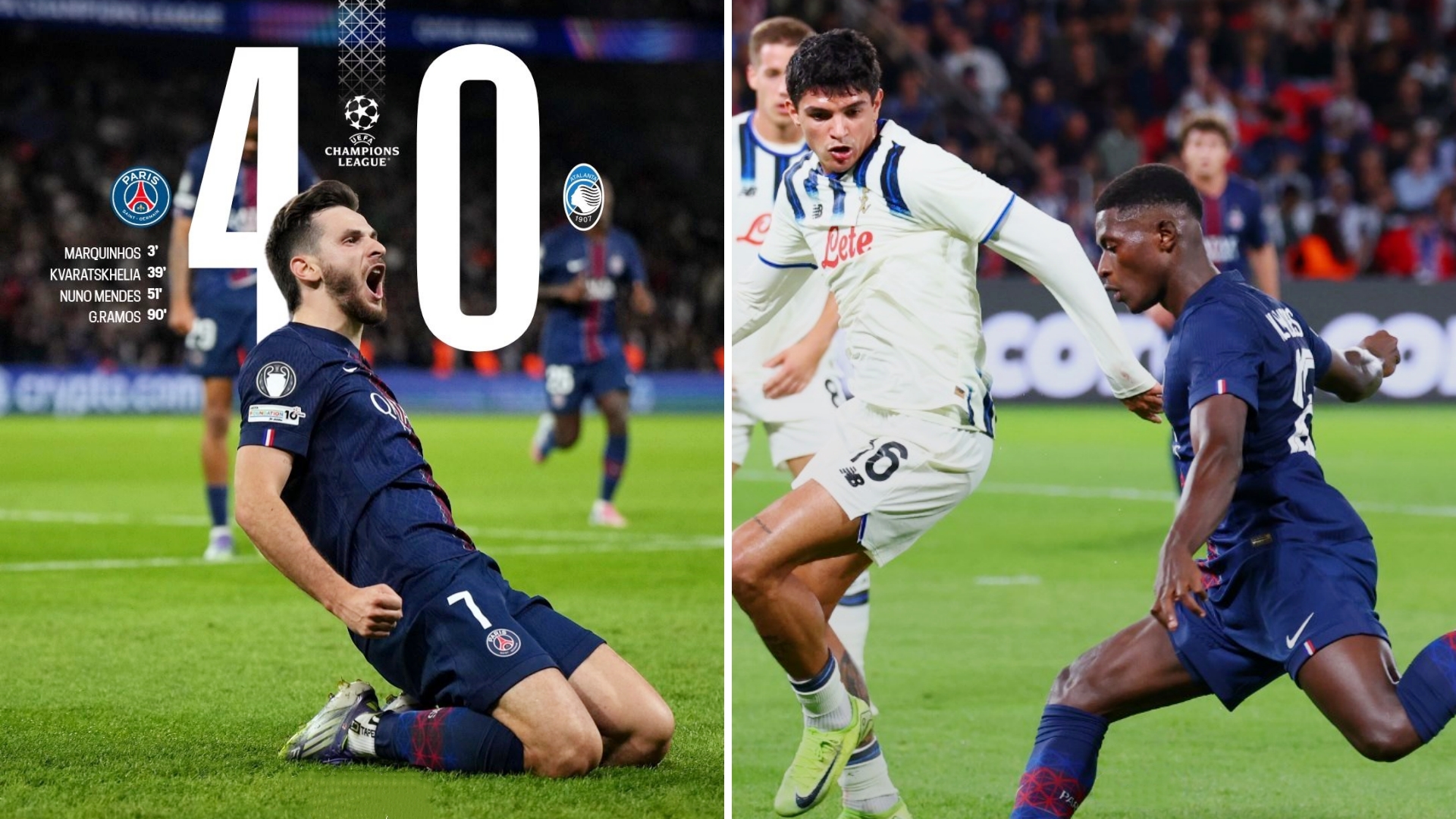 巴黎圣日耳曼传射建功，零封对手